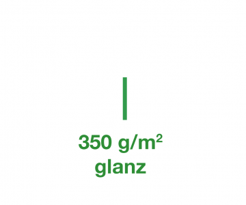 Flyer glanz, 350 g/m2